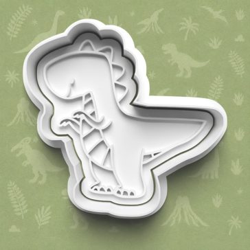 Mosolygó ragadozó dinoszaurusz sütikiszúró