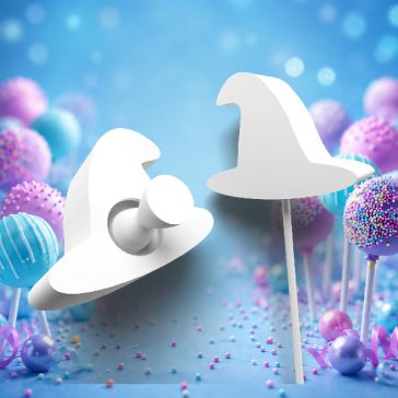 Halloween boszorkány kalap cake pops forma