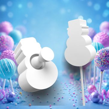 Hóember cake pops forma