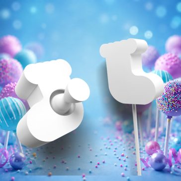 Karácsonyi zokni cake pops forma