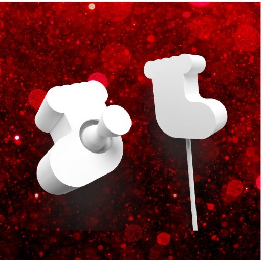 Karácsonyi Zokni Cake Pops Forma