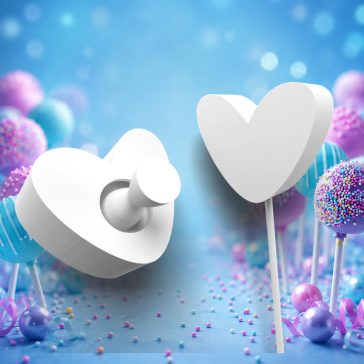 Szívecske cake pops forma