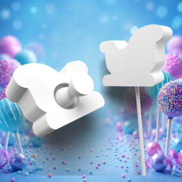Mikulás szánja cake pops forma