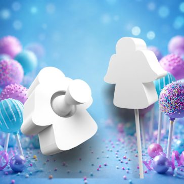 Angyalka cake pops forma