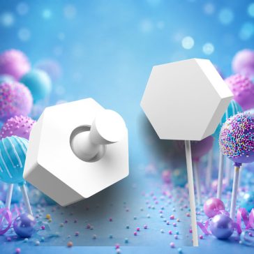Hatszög cake pops forma