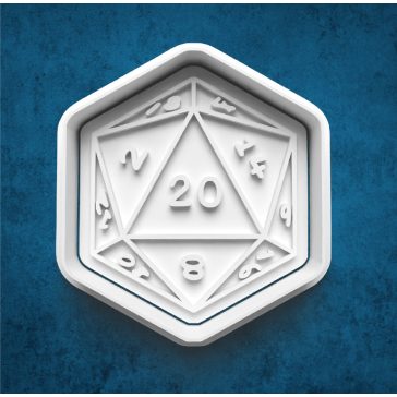 D&D társasjáték dobókocka sütikiszúró
