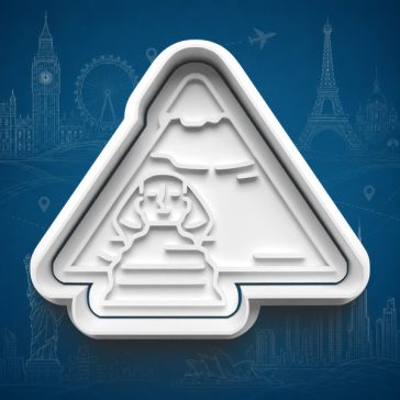 Egyiptomi piramis és szfinx sütikiszúró 