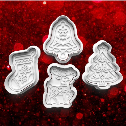 Északi Sarki Karácsony Sütikiszúró Szett (4db) 