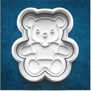 Klasszikus teddy maci sütikiszúró