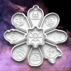 Halloweeni Sütikiszúró Tál Szett (9DB)