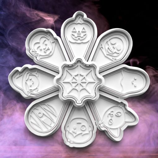 Halloweeni Sütikiszúró Tál Szett (9DB)