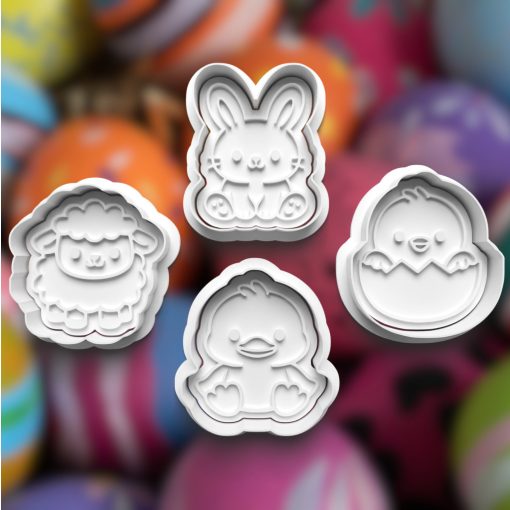 Húsvéti Állatkák Sütikiszúró Szett (4db)