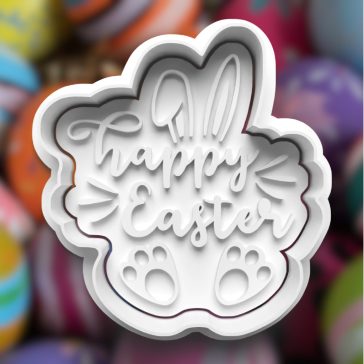 Virágos Happy Easter sütikiszúró