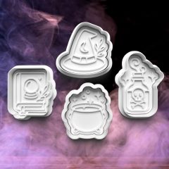 Halloween Boszorkánykonyha Sütikiszúró Szett (4DB)