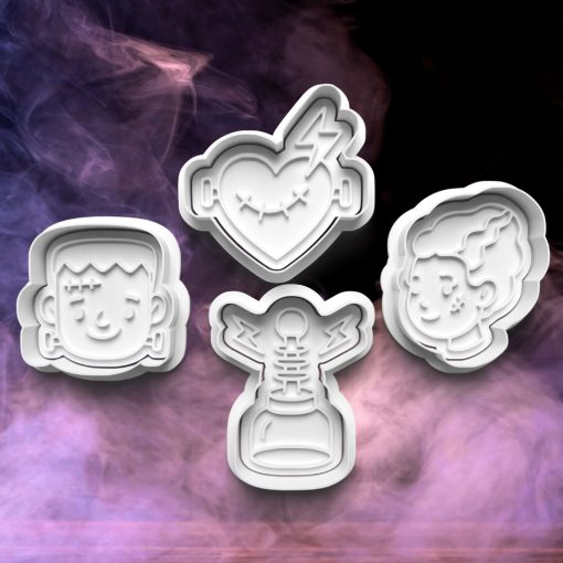 Halloweeni Frankenstein #2 Sütikiszúró Szett (4DB)