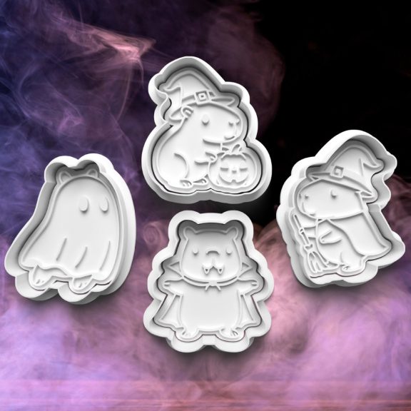 Halloween kapibara sütikiszúró szett (4 db) Halloween kapibara sütikiszúró szett (4 db)