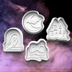 Halloweeni Kísértetház Sütikiszúró Szett (4DB)