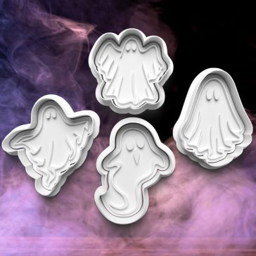 Vidám szellemes halloweeni sütikiszúró szett (4 db)