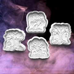 Halloween Szellemfa Sütikiszúró Szett (4DB)