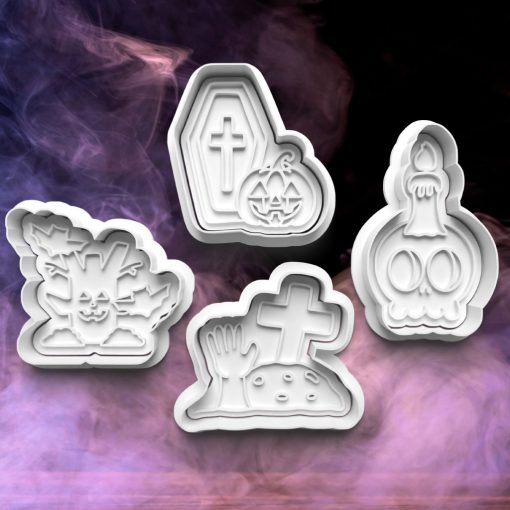 Halloweeni Temető Sütikiszúró Szett (4DB)