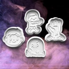 Halloweeni Zombi #2 Sütikiszúró Szett (4DB)