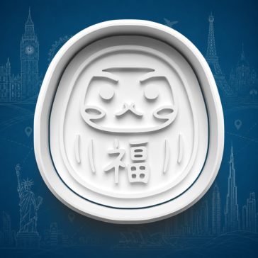 Japán daruma baba sütikiszúró