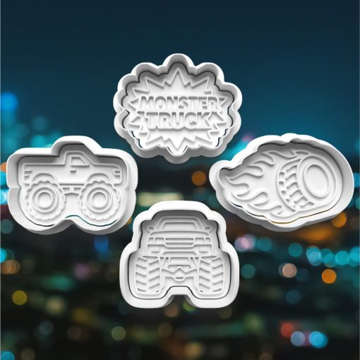 Monster Truck Sütikiszúró Szett (4DB)