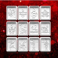 Karácsony 12 Napja Sütikiszúró Szett (12db) 