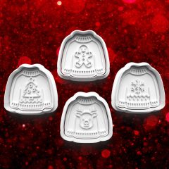 Karácsonyi Pulcsi Sütikiszúró Szett (4db) 