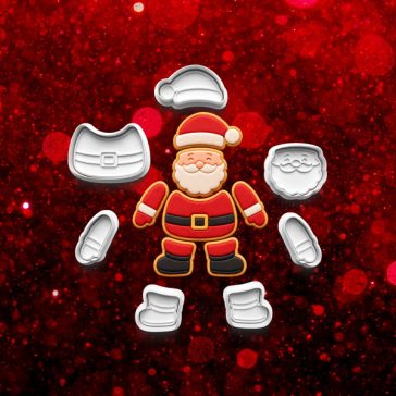   Rakd össze a mikulást! – puzzle sütikiszúró szett (7 db)