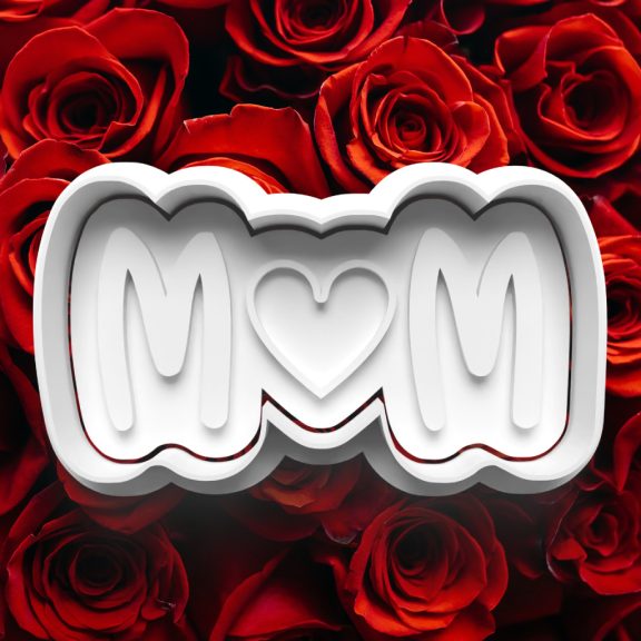 Mom felirat sütikiszúró Mom felirat sütikiszúró
