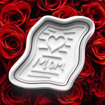 I Love Mom levél sütikiszúró