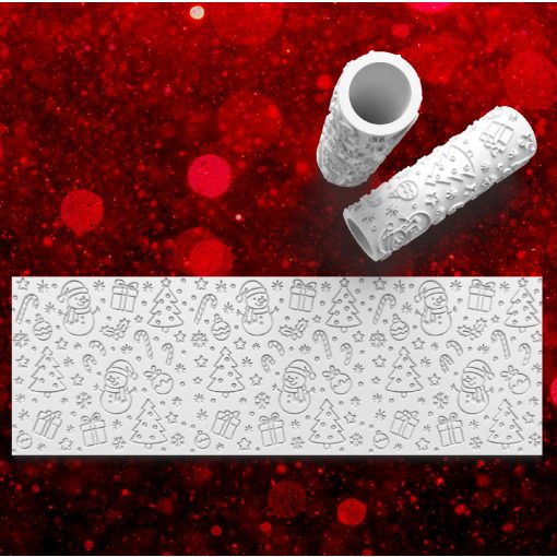 Karácsonyi Vegyes #6 Mintázó Henger - Domborított