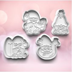 Nyaraló Manók Sütikiszúró Szett (4db)