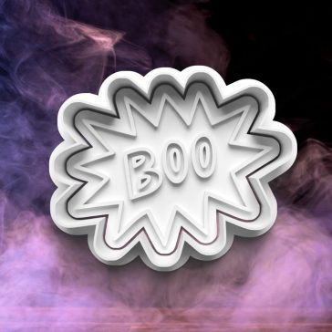 Halloweeni Boo felirat sütikiszúró