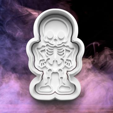 Álló halloweeni csontváz sütikiszúró