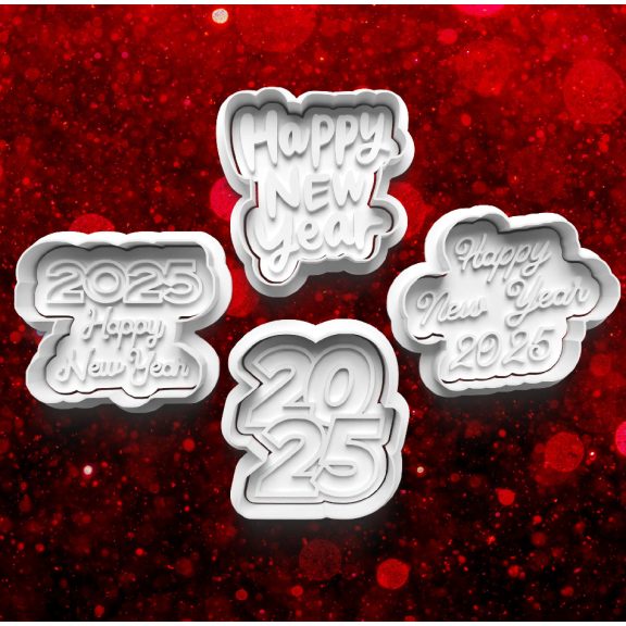Happy new year sütikiszúró szett (4 db) Happy new year sütikiszúró szett (4 db)