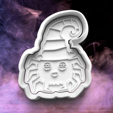 Kalapos halloweeni pók sütikiszúró