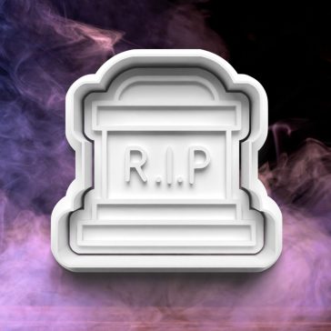 Talapzatos R.I.P. sírkő sütikiszúró