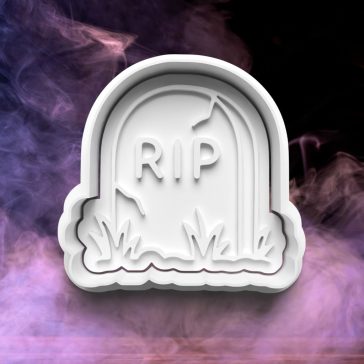 Füves R.I.P. sírkő sütikiszúró