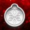 Leveles mintájú karácsonyi gömb sütikiszúró