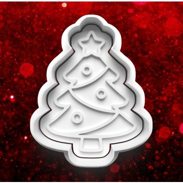 Gömbdíszes karácsonyfa sütikiszúró