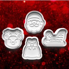 Karácsonyi Mikulás Sütikiszúró Szett (4db) 