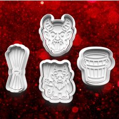 Krampusz Sütikiszúró Szett (4db) 