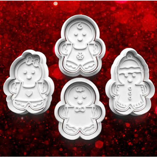 Karácsonyi Mézi Sütikiszúró Szett (4db) 