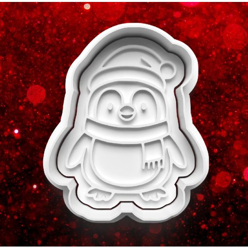 Karácsonyi Pingvin #5 Sütikiszúró