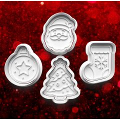 Karácsonyi #16 Sütikiszúró Szett (4db) 