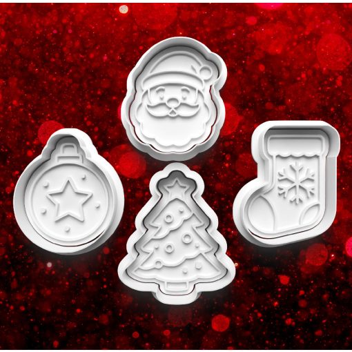 Karácsonyi #16 Sütikiszúró Szett (4db) 