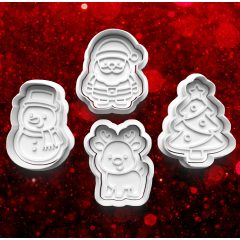 Karácsonyi #17 Sütikiszúró Szett (4db) 