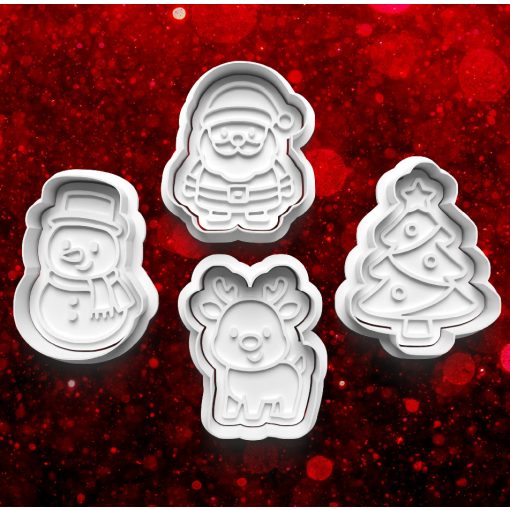 Karácsonyi #17 Sütikiszúró Szett (4db) 